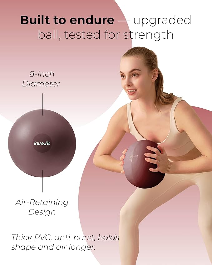Cocoa Pilates Kit and Black Adjustable Dumbbell Set 2lb to 5lb Bundle