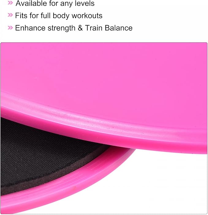 uxcell Exercise Core Slider, Glider Discs Dual Sided Usage on Carpet or Floor for Full Body Workout