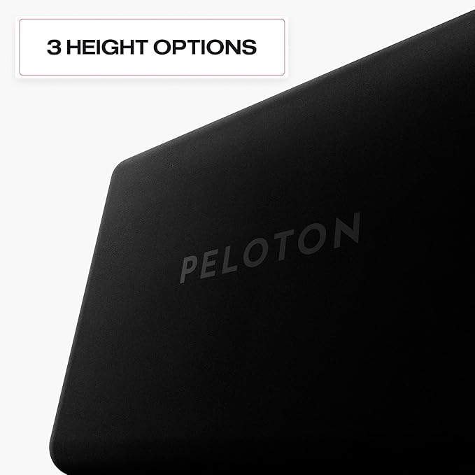 Peloton Yoga Block | Premium EVA Foam Yoga Blocks Available in Set of Two with Curved Edges and Corners, Accessories for Beginner and Advanced Yoga, 9 x 6 x 4 inches, Black/Red
