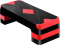 26.5 Inch Aerobic Exercise Step Platform for Home Gym, 4” 6” 8”Adjustable Risers for Step up Fitness Workout, Stepper Step Trainer, Green