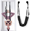 Leg Stretcher Strap - Yoga Stretching Strap,Yoga Door Swing,Backbend Training Rope with Door Anchor, Flexibility Trainer Stretching Equipment Assist Stretch Strap for Fitness Gymnastics Dance Aerial Ballet (purple)
