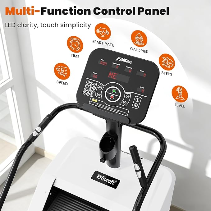Stairmaster Machine with LED Screen, Commercial Grade Stair Climber, Continuous Climbing Exercise Machine for Cardio, 15 Speed Levels Stair Master, 15-164 Steps/Min