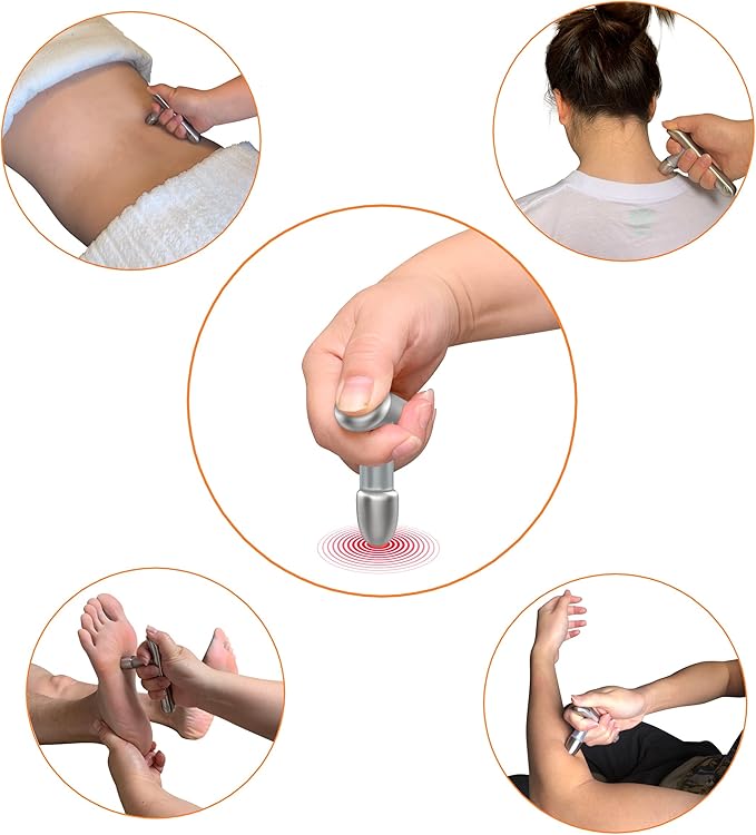 T-Bar Massage Tool - Myofascial & Foot Reflexology Massager, Stainless Steel, Heavy Duty