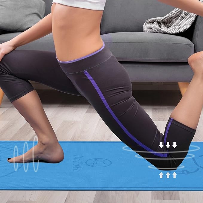 Jump Rope Mat 71"/63"x24" Larger Non-Slip Indoor Outdoor Exercise Fitness Mat, High-Density Workout Shock Absorption for Home Gym Flooring Concrete Jumping Rope