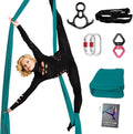 PRIOR FITNESS Aerial Silks Set, Professional Thicker Low Stretch Fabric 9/15/20 Yards Aerial Silk Swing Set with Hardware Guide, Yoga Starter Kit For Home, Aerial Yoga Hammock, Silks for Gymnastics, Antigravity Yoga, Inversion Exercise-All Levels