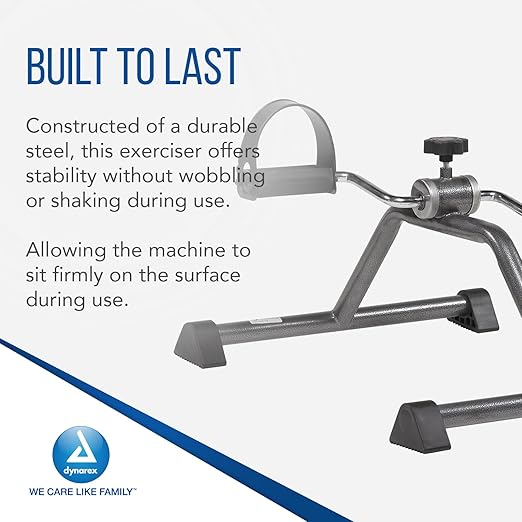Dynarex 10500 Pedal Exerciser, Non-Folding, 15.75" Length, 21.65" Width