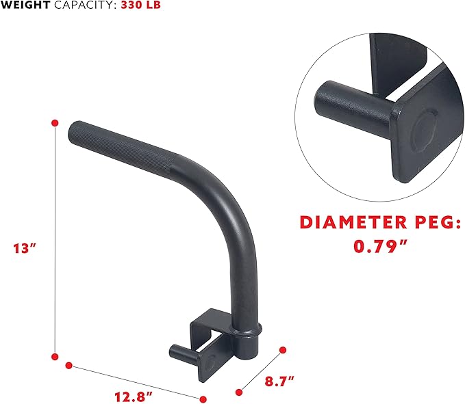 Sunny Health & Fitness Power Cage Squat Rack Upgrade Attachments, Dip Bar, Plate Bar Holder, Belt Squat, J Hook, Lat, Adapter, U Ring, Pull Up Bar, Landmine, Captain's Chair, Tricep Rope For Home Gym
