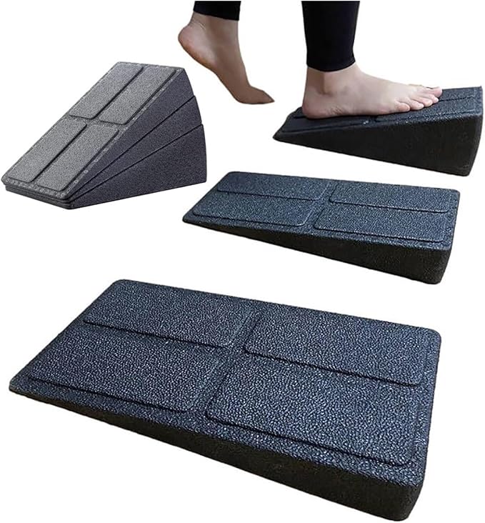Yoga Wedge Stretch Slant Boards Adjustable Tilt Slanting Board Squat Wedge Block Improve Lower Leg Strength(2pcs 8.5)