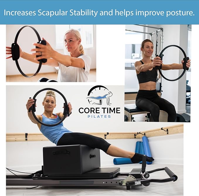 Pilates Ring Set- Pilates Workout Cards, Pilate Ring, and Resistance Band Set.