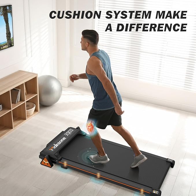 Maksone Under Desk Treadmill, Expert of Wooden Walking Pad, Walking Jogging Machine with Remote Control, Installation-Free…