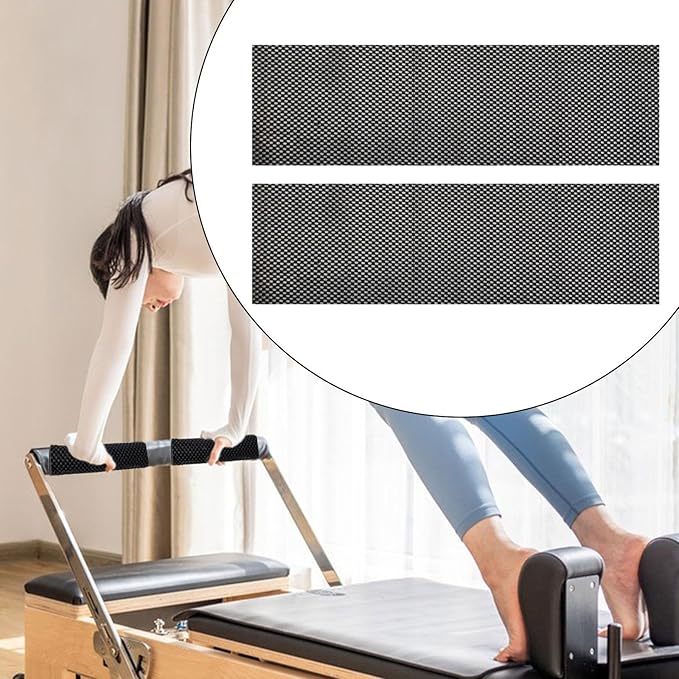 1 Pair Pilates Non Slip Mat Gripper Pad Pilates Reformer Mat Anti Skid for Women Men for Body Building Workout Exercise