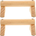 SUPVOX Push-up Handles Set with Non-slip Pads, Pine Wood Pushup Stands 21x13x8.7cm, Muscle Trainer for Home Workout and Strength Training Equipment