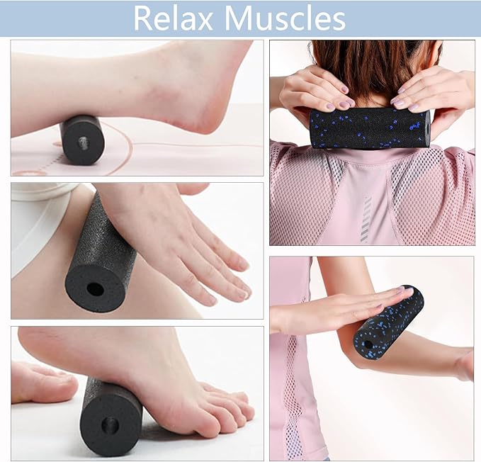 Extra Mini Foam Roller - High Density Massage Roller, Extra Small Yoga Roller for Physical Therapy, Myofascial Release, Deep Tissue & Muscle Recovery of Arms and Legs