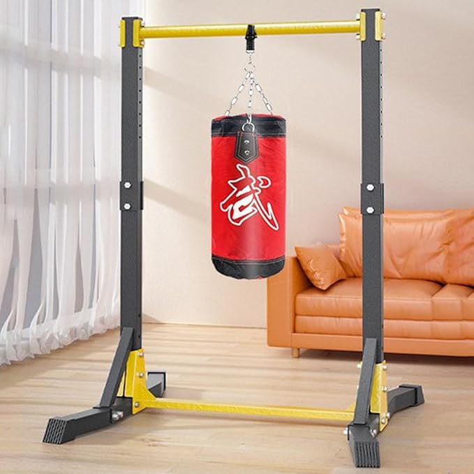 Power Tower Pull Up Bar and Dip Stand,Pull Up Stand Station 400LBS with 11 Gears Adjustment,Portable Pull-up Bar Station,Free Standing Pull Up Bar for Home Gym Fitness Equipment Black