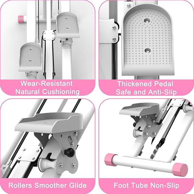 Stair Stepper Mini Stepper, Vertical Climber Machine for Home Full Body Workout, Adjustable Handlebar, Stable Non-Slip Frame, Home Climber, Aerobic Stepper, Fitness Stepper