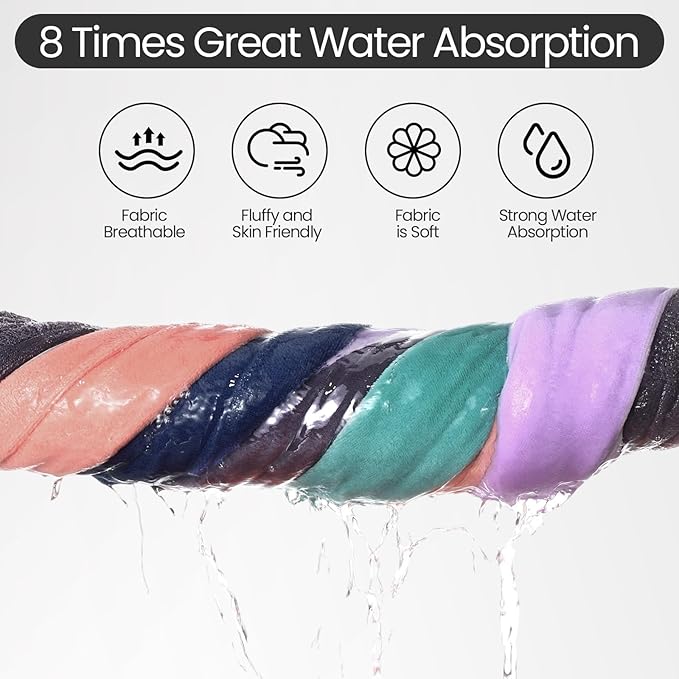Peryiter 15 Pcs Microfiber Gym Towels Set for Men and Women, Soft Be Fearless Sweat Workout Towels for Yoga Sports Exercise Fitness Bath Home Cycling Swimming Camping, 30" x 14", 5 Colors