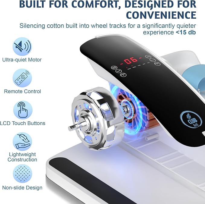 Under Desk Elliptical Machine – Electric Seated Pedal Exerciser for Seniors & Adults, Quiet Ellipse Leg Exerciser with 12-Speed Corded Electric Control, Remote, LCD Foot Pedals for Home Office Workout