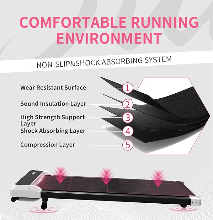 Walking Pad Treadmill with Incline,Under Desk Treadmill with Incline 2 in 1 for Walking and Jogging,2.5HP Compact Incline Walking Pad for Home Office with Remote Control