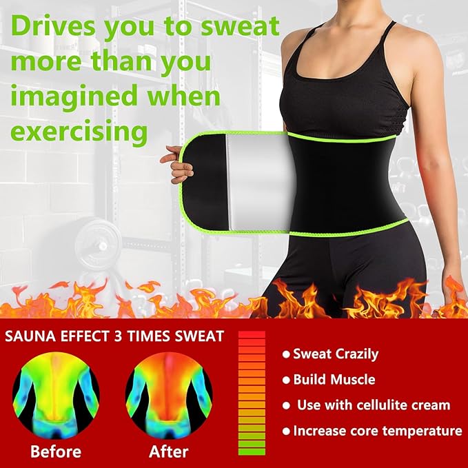 MORECOO Waist Trainer for Women/Men, Sculpt Touch Sweat Band for Stomach, Waist Trimmer for Women Workouts &Speed Belly Sweat
