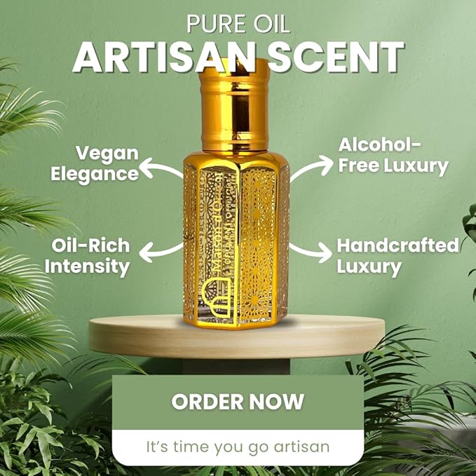 Spanish Sandalwood 12 mL, a Handcrafted Perfume Oil for Women and Men in Attar Style. Aromatherapy Grade Parfum and Body Massage Oil (Sandalo) – Alcohol Free, Long Lasting Oil, Compliment Magnet