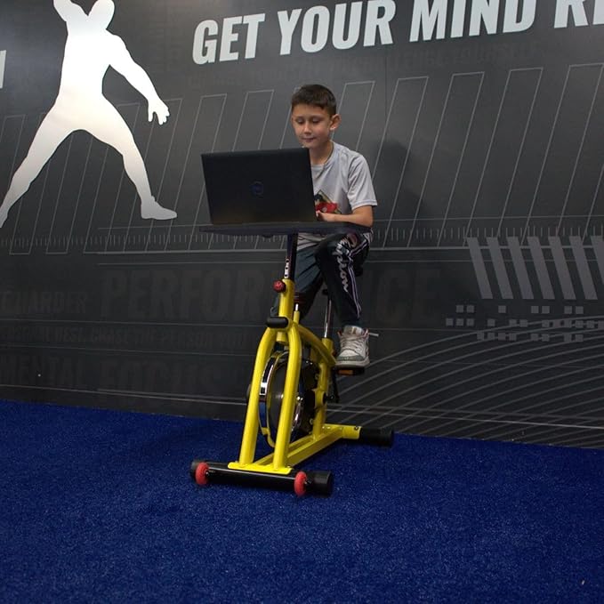 Kids Indoor Exercise Bike | Kid Spin Bike | Perfect for Home or Classroom | Quiet Drivetrain to Minimize Distraction