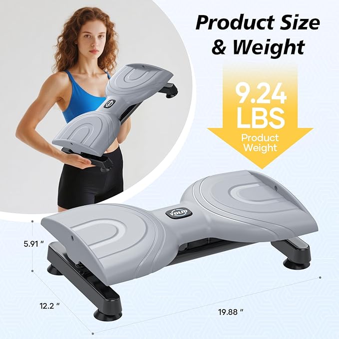 Waist Twist Machine, Twist Machine Exercise with 300 Lbs Weight Capacity, Ab Twist Board for Slim Waist and Core Ab Exercise,Noiseless Home Gym Equipment for Women Men