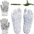 Reflexology Socks with Tools, Acupuncture Massage Socks Pain Relief Remedy for Foot Acupressure Socks with Gloves for Women's Size