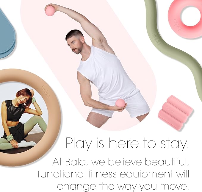 Bala Power Ball, Weighted Toning Exercise Ball for Pilates, Yoga, Home Fitness & More - Workout Ball for Strength & Core Training, Aerobics & Working Out to Improve Balance & Sculpt