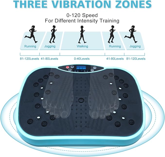 Vibration Platform Machines Plate Exercise Machine Whole Body Workout Vibration Fitness Platform, Home Training Equipment for Weight Loss & Toning