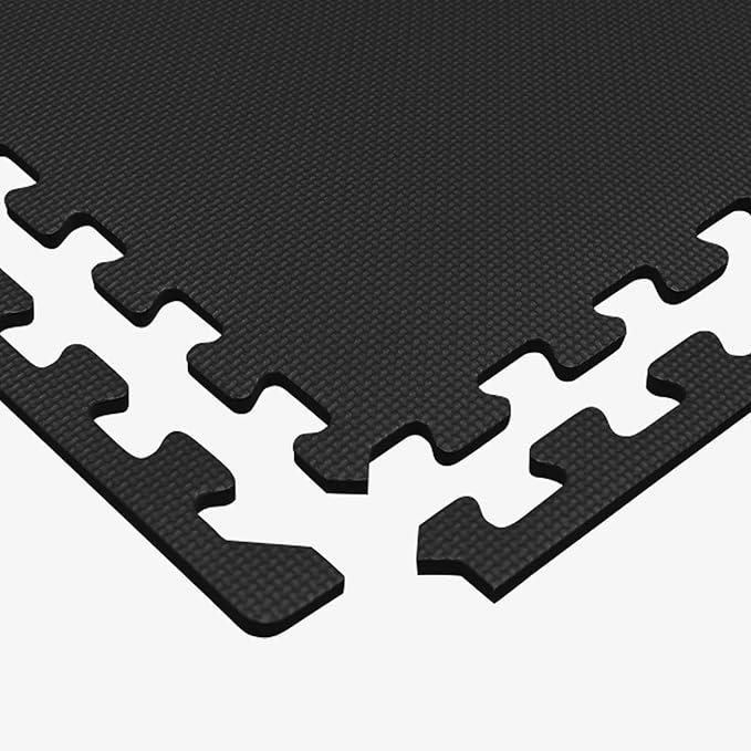 We Sell Mats 3/8" Thick Multipurpose EVA Foam Exercise Floor Mat, Interlocking Tiles, Anti-Fatigue for Home or Gym
