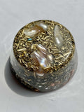Pearl Orgone Generator Energy Accumulator 528Hz/7.83Hz/Advance Harmonics Many Beautiful Ingredients and Colors!! (Pearl)