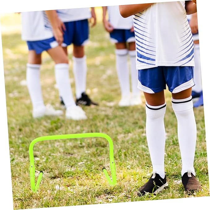 Kisangel Professional Soccer Training Agility Hurdles Adjustable PVC Sports Equipment for Boys and Girls and Athletes Wear-Resistant and Convenient for Speed and Footwork Development