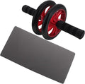 Quiet Red Ab Roller Machine with Silent Wheel for Abdominal Exercise at Home and Outdoor Core Workout Fitness Equipment for Men and Women