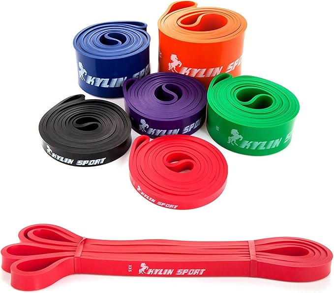KYLIN SPORT Resistance Band Assisted Pull Up Bands Training Yoga Pilates Elastic Loop Stretch for Cross Workout Gymnastics Power-Lifting