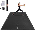 VEVOR Large Exercise Mat, 12'x6'/10'x6'/9'x6'/8'x6'/8'x5'/7'x5'/6'x4' (7mm) Extra Thick, Non Slip High Density Premium Workout Mat, Exercise Yoga Mat for Men & Women, Fitness & Exercise Mat with Bag & Carry Strap, for All Types of Home Yoga, Pilate & F...