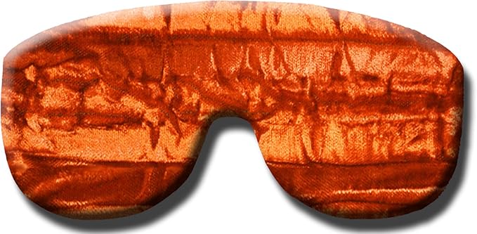 Handmade Weighted Sleep Eye Mask Yoga Pillow - Flax Seed Fill - Lavender Scented - Copper - TEMFL-CP