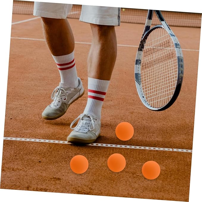 KICHOUSE 4pcs Squash Training Balls High Bounce Rubber Reaction Balls for Racquetball Accessories Boys and Girls Adults Professional Training Equipment
