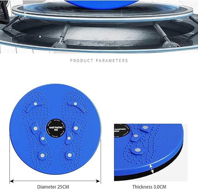 Body Sculpting Waist Twisting Disc with 8 Magnets - 9.8 Inch Ab Rotating Balance Board, Stable & Easy to Use for Beginners to Advanced Fitness Enthusiasts