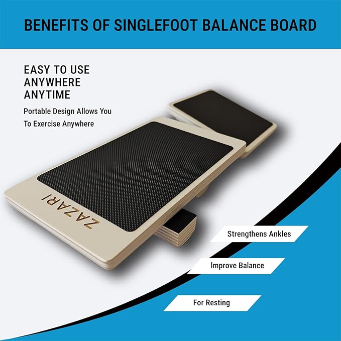 Foot Strengthener & Single Leg Balance Board for Ankle Stability, Plantar Fasciitis & Sprain Recovery | At-Home Physical Therapy & Posture Corrector