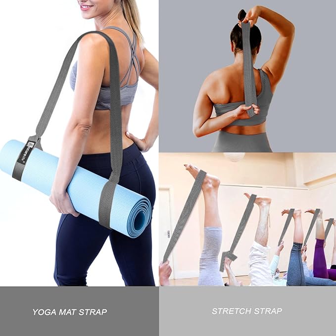[MAT NOT Included] Yoga Mat Sling, Yoga Mat Straps for Carrying, Easy-Cinch Yoga Mat Holder Strap