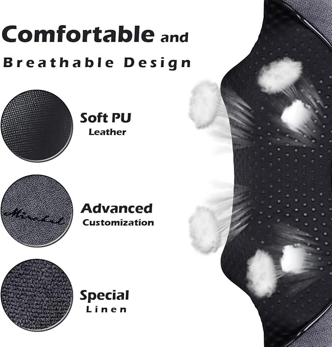 Mirakel Neck Massager for Pain Relief Deep Tissue, Shiatsu Shoulder & Back Massager with Heat, Electric Kneading Whole Body - Mothers Day Gifts for Mom, Wife, Women, Dad, Men, Ergonomic Design Massage