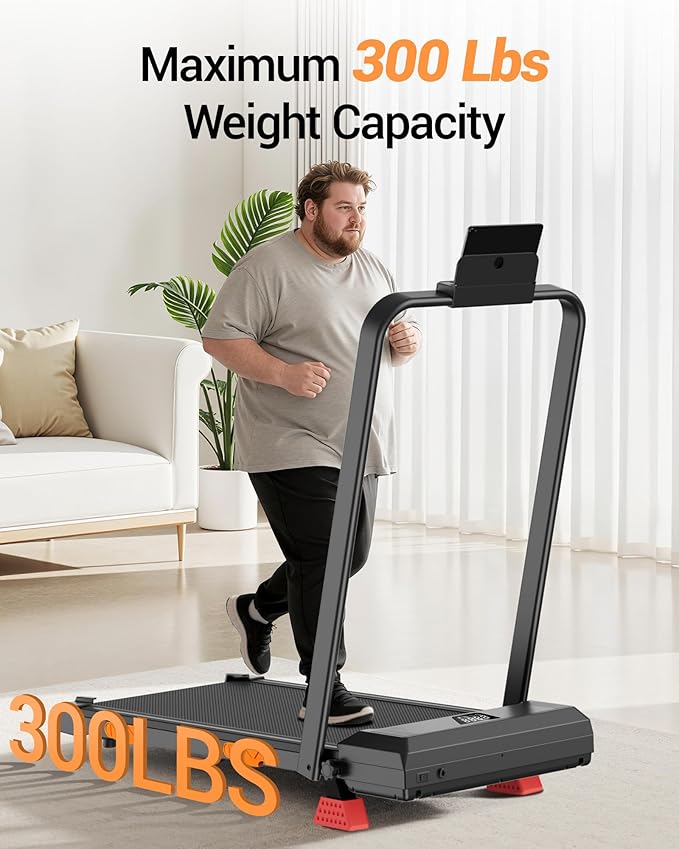 LONTEK 3-in-1 Foldable Treadmill with 300 LBS Capacity, 15% Walking Pad Treadmills for Home and Office, 2.5 HP Under Desk Treadmill with Quiet Brushless