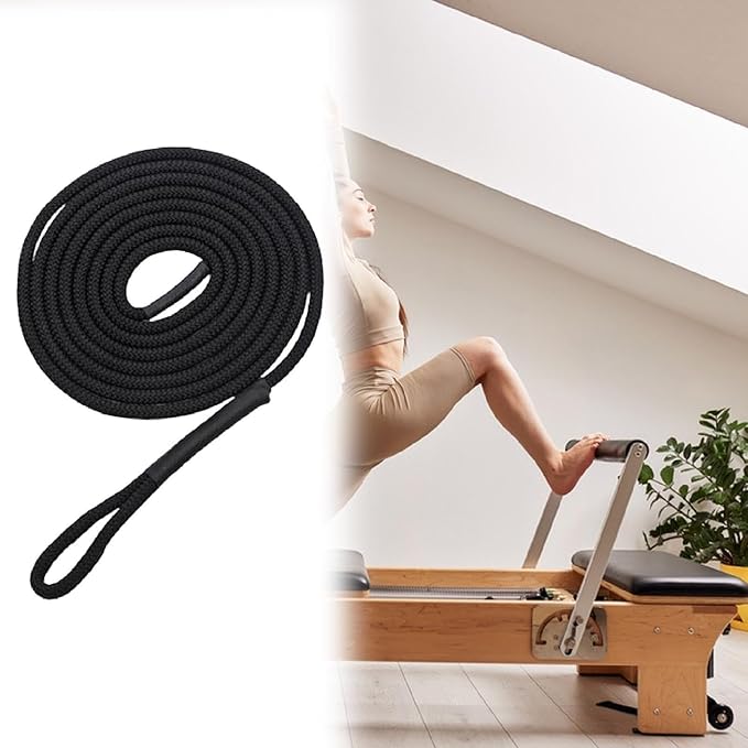 Pilates Reformer Pull Rope Component Band Attachment Professional 102.36''Length for Sitting Box Pilates Core Bed Accessories