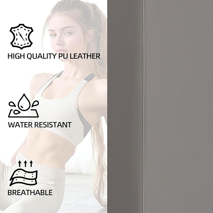 Dollate Pilates Reformer Sit Box, Pilates Sitting Box for Home Workout and Gym, Pilates Exercise Accessories for Exercise Strength, Balance and Pilates, Grey