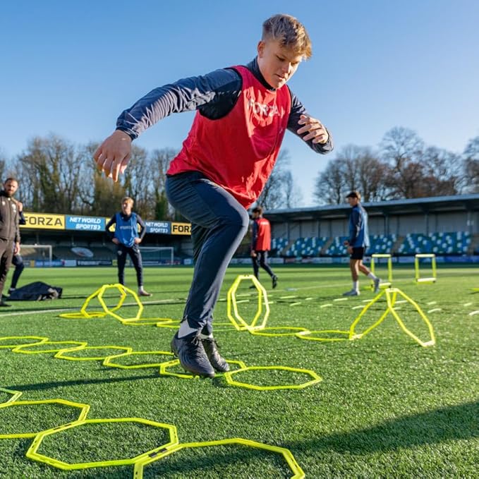 FORZA Agility Training Octa Rings [Pack of 6] | Soccer Training Equipment | Multi-Sport Agility Ring Set | Speed Training Equipment | Sports Equipment