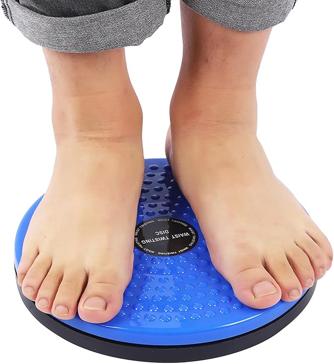Waist Twisting Disc, Body Trimmer Ab Exercise Board, Blue, Non-Slip Base, Thickened Plastic Construction for Home Fitness, Weight Loss