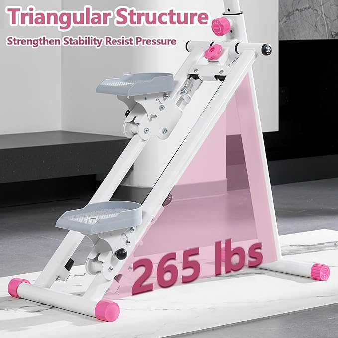 Stair Stepper for Home,Vertical Climber Workout Machine,Stair Stepper with Handlebar for Full-Body Exercise Stair Stepper with Stable Frame Adjustable Handlebar