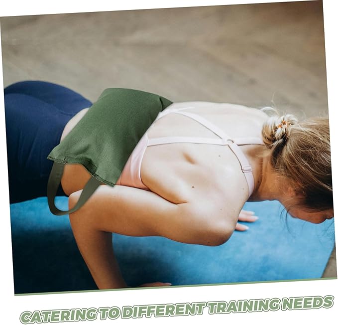 2Kg Weighted Sandbag with Handle for Yoga Exercise Equipment for Strength Training Balance and Muscle Enhancement for Home Workouts