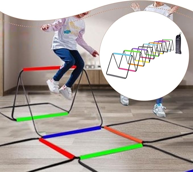 Yiju Agility Ladder Jumping Obstacles, Foldable for Kids Adults Soccer Speed Ladder Agility Training Equipment for Foot Exercise