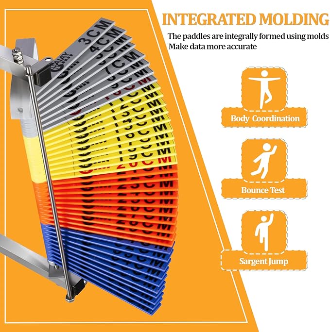 Wall Mounted Vertical Jump Measurement Tool, Adjustable Height Vertical Jump Measuring Device, 27.5"-47" Wall Mounted Vertical Jump Trainer,Used for Basketball and Volleyball High (b)